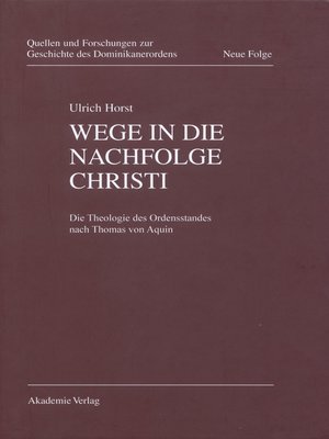 cover image of Wege in die Nachfolge Christi